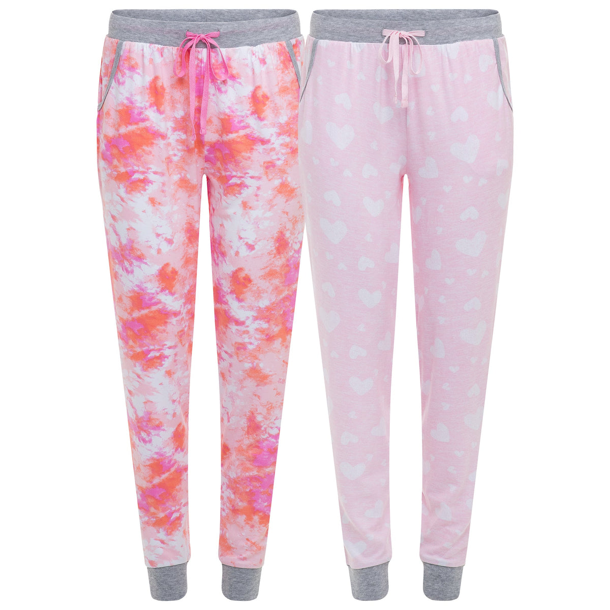Pink Tie-Dye / Pink Hearts