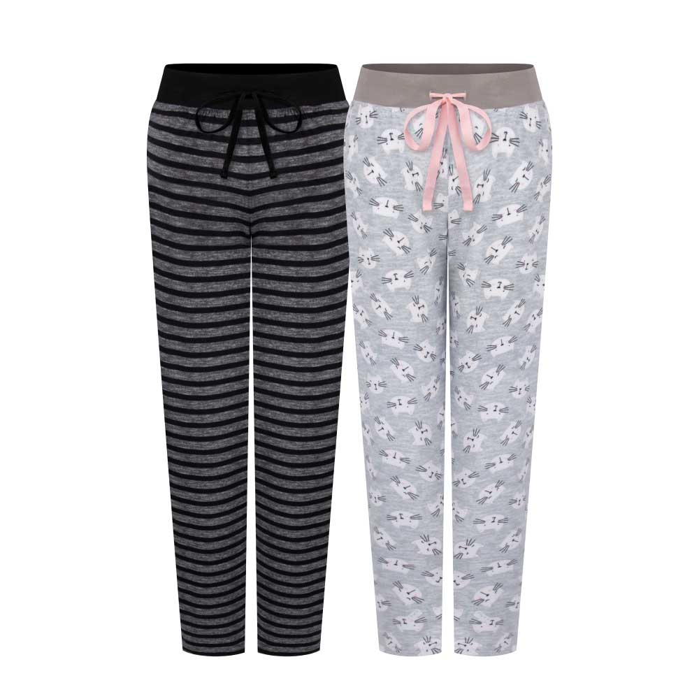 René Rofé 2 Pack Womens Velour Pajama Pants