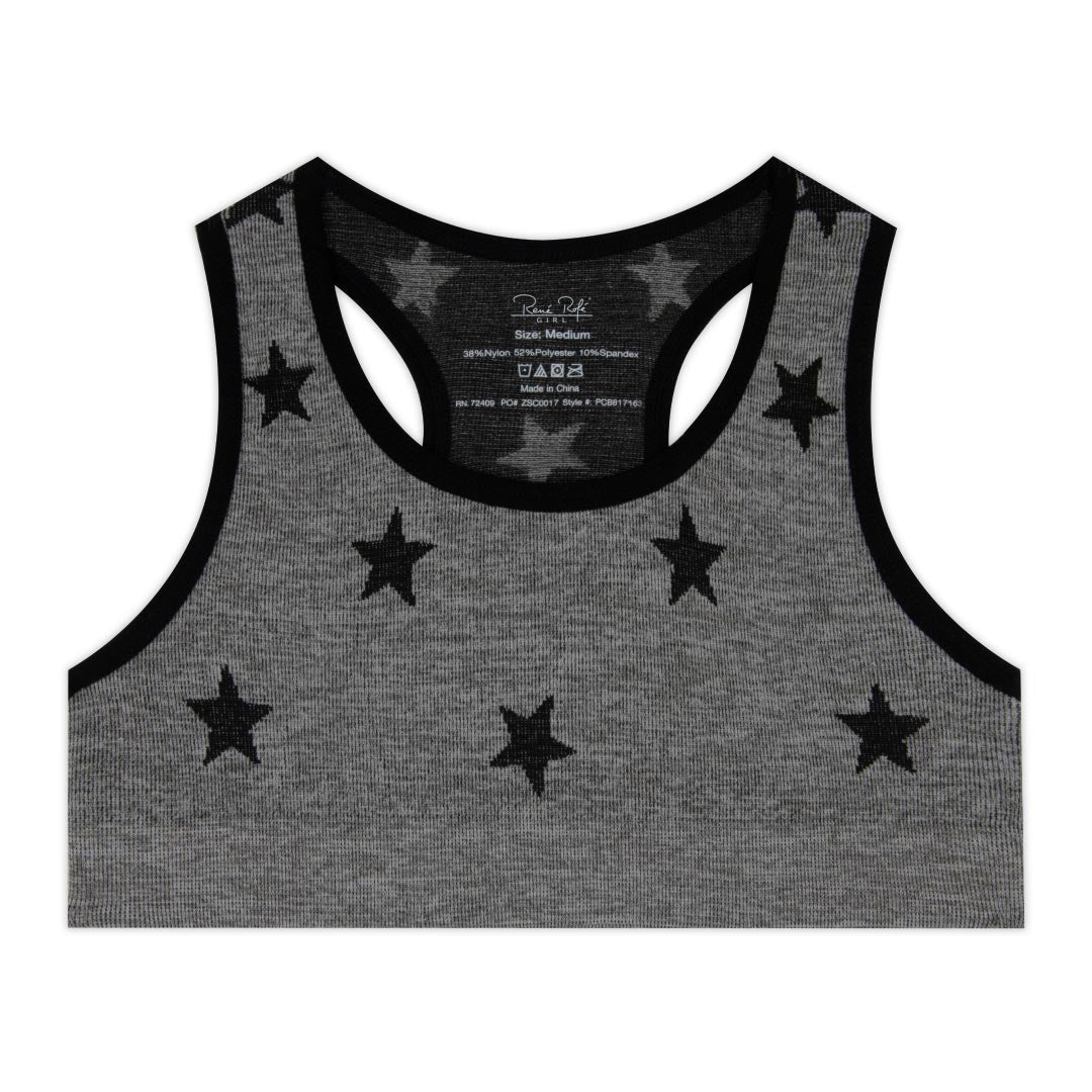 René Rofé Girls 2 Pack Seamless Racerback Bralette