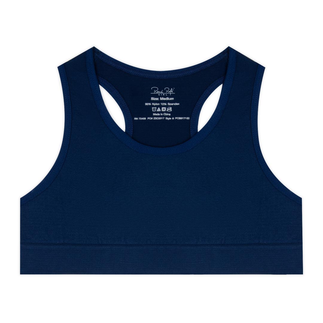 René Rofé Girls 2 Pack Seamless Racerback Bralette