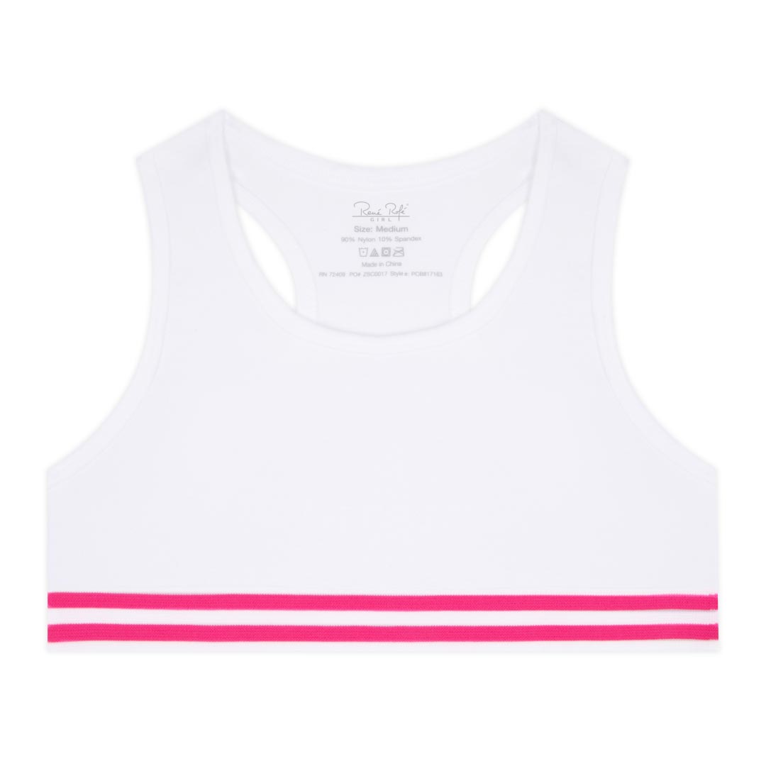 René Rofé Girls 2 Pack Seamless Racerback Bralette