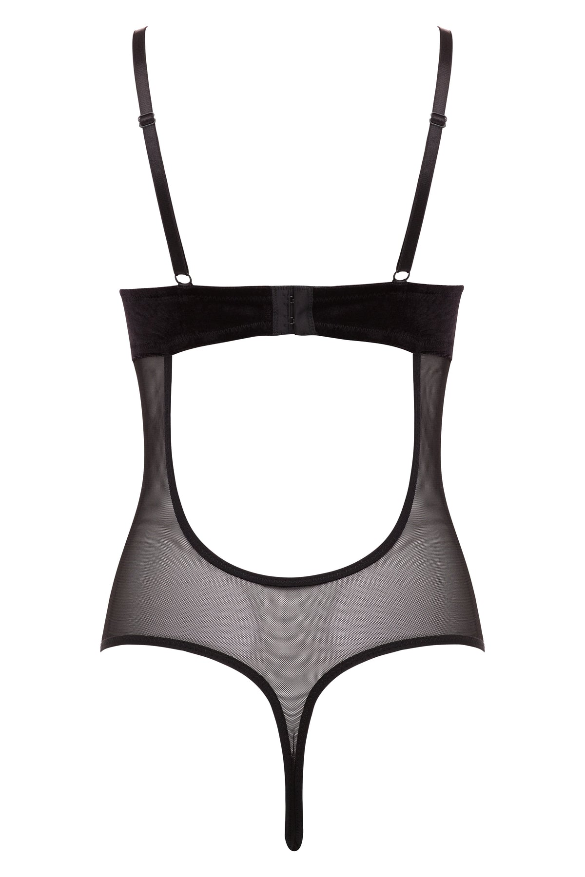 René Rofé F I T By Rene Rofe Lingerie Velvet Unpadded Bodysuit