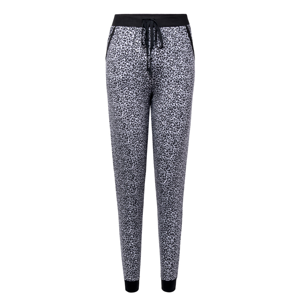 René Rofé 2 Pack Jogger Pants Grey Black Animal