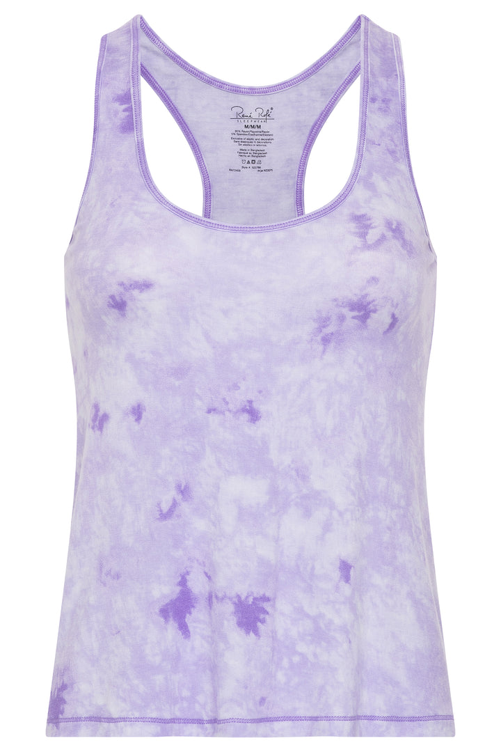 René Rofé Rene Rofe Sleepwear Two Pack Racerback Short Set Purple Tie Dye