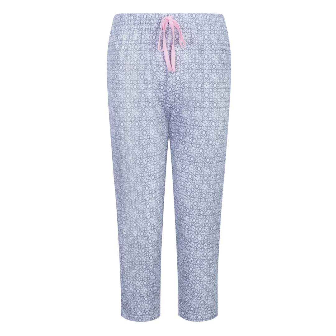 René Rofé 3 Piece Super Soft Robe And Capri Womens Pajama Set