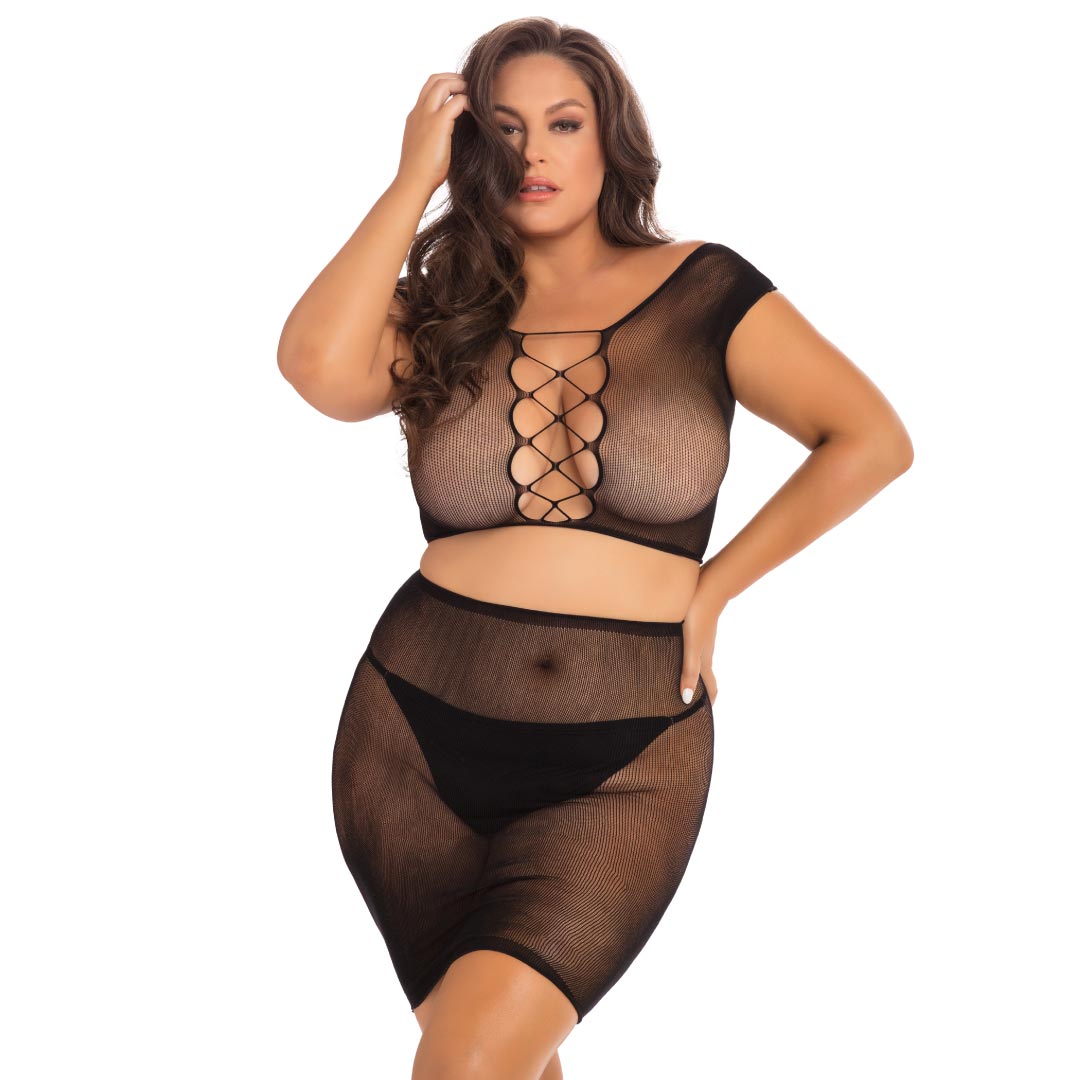 René Rofé Back Story Skirt And Top 2 Piece Set