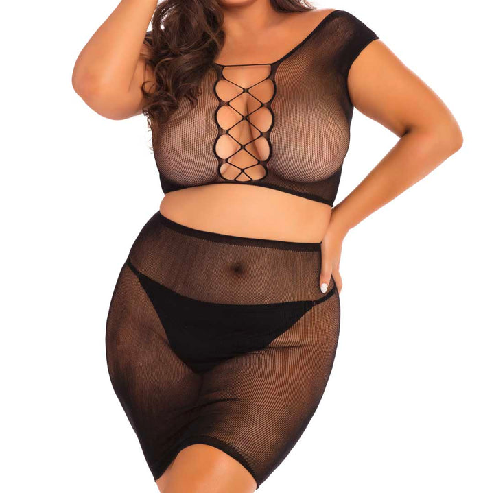 René Rofé Back Story Skirt And Top 2 Piece Set