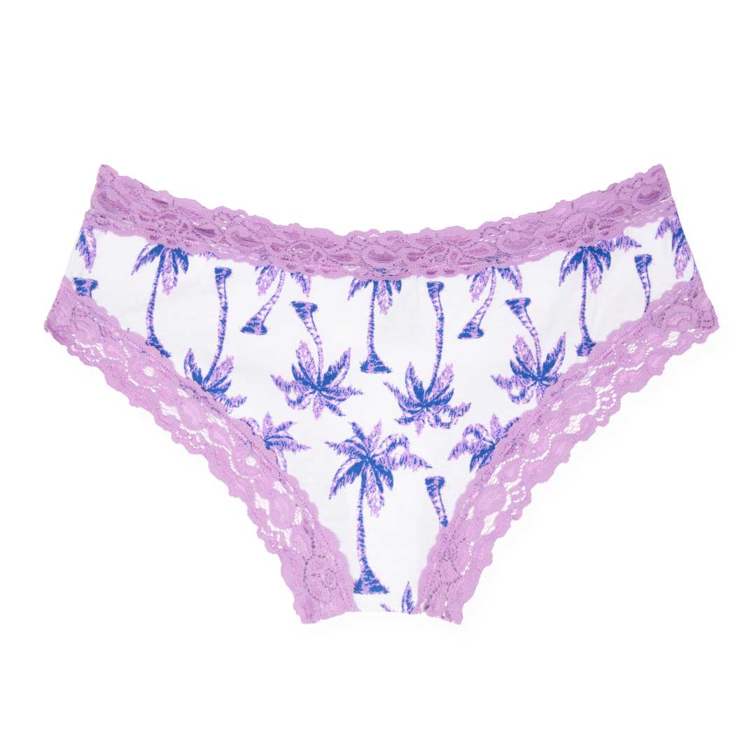 René Rofé Cotton With Lace Hipster
