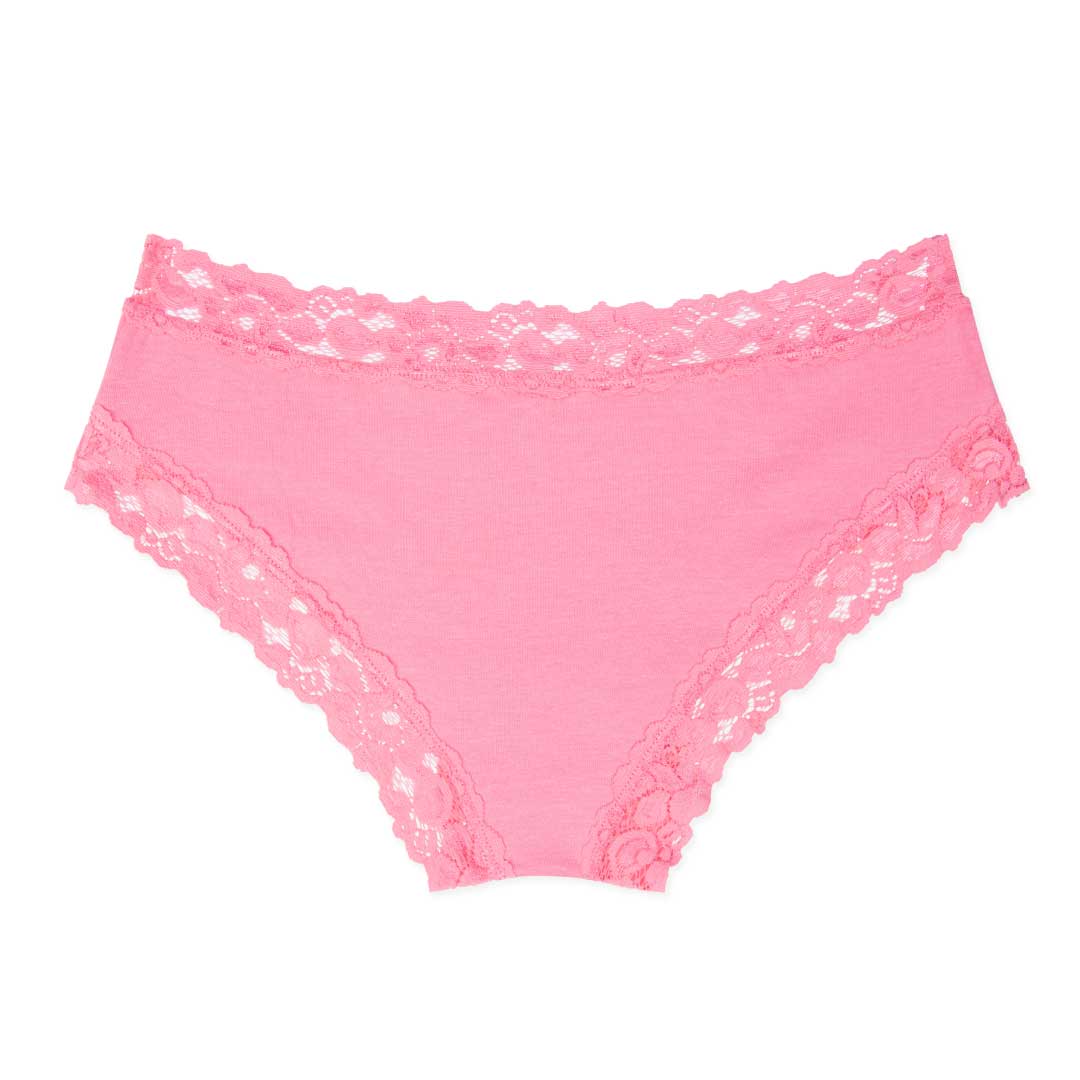 René Rofé Cotton With Lace Hipster