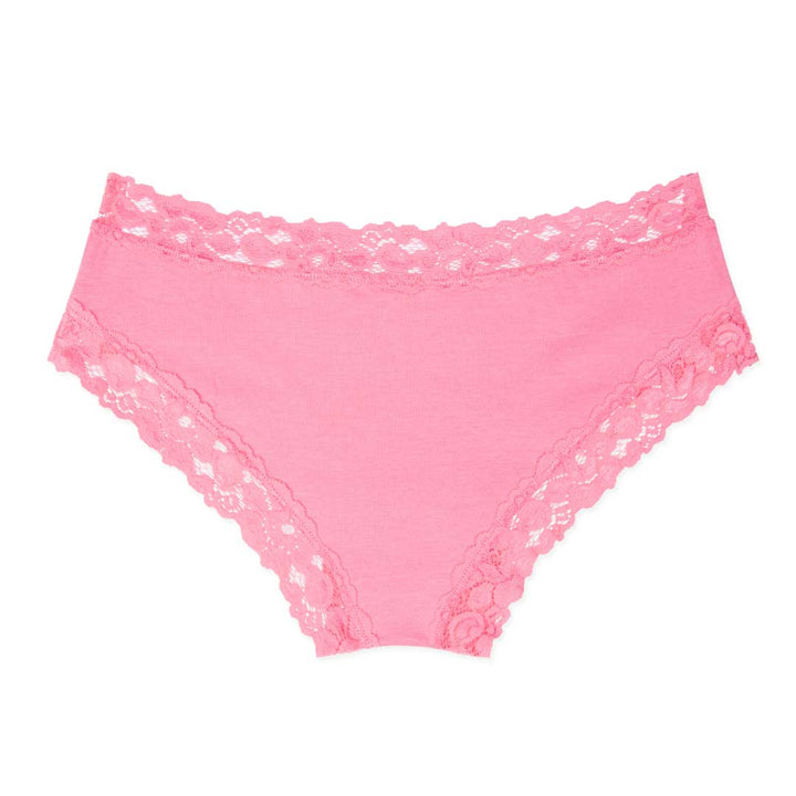 René Rofé Cotton With Lace Hipster