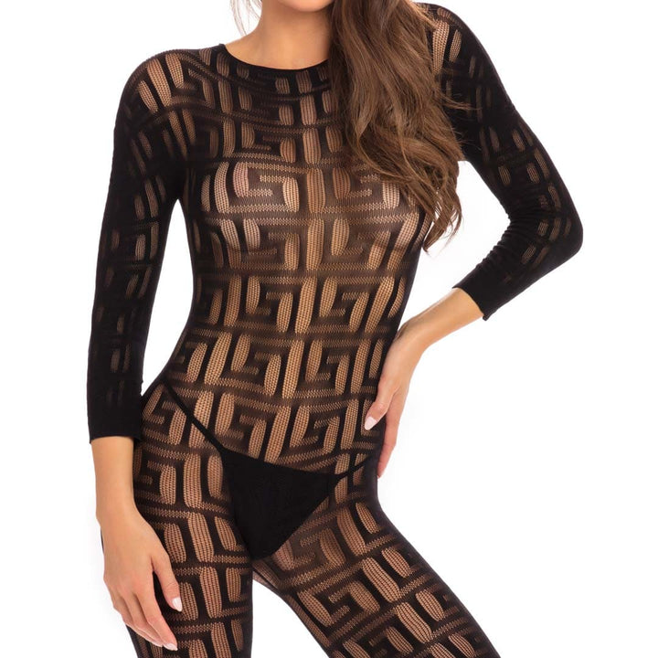 René Rofé Exotic Crotchless Bodystocking