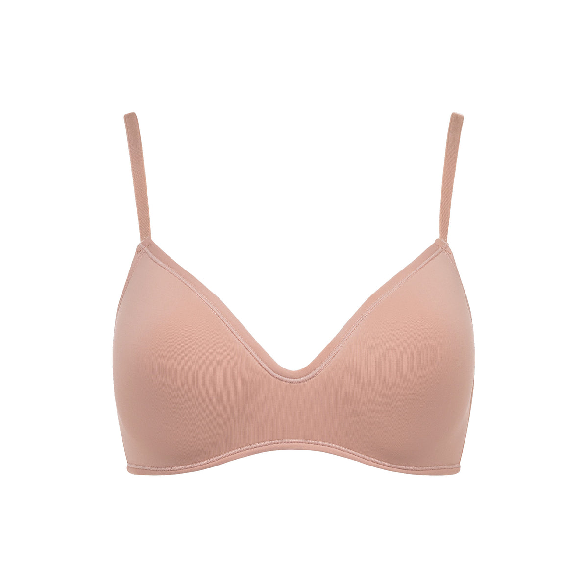 René Rofé Rene Rofe Lingerie Womens 4 Pack Soft Foam Wireless T Shirt Bra Brown