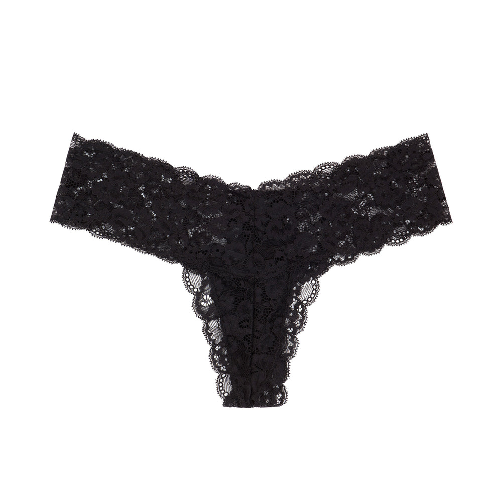 René Rofé Rene Rofe Lingerie Womens 12 Pack Low Waist See Through Sexy Cheeky Lace Thong
