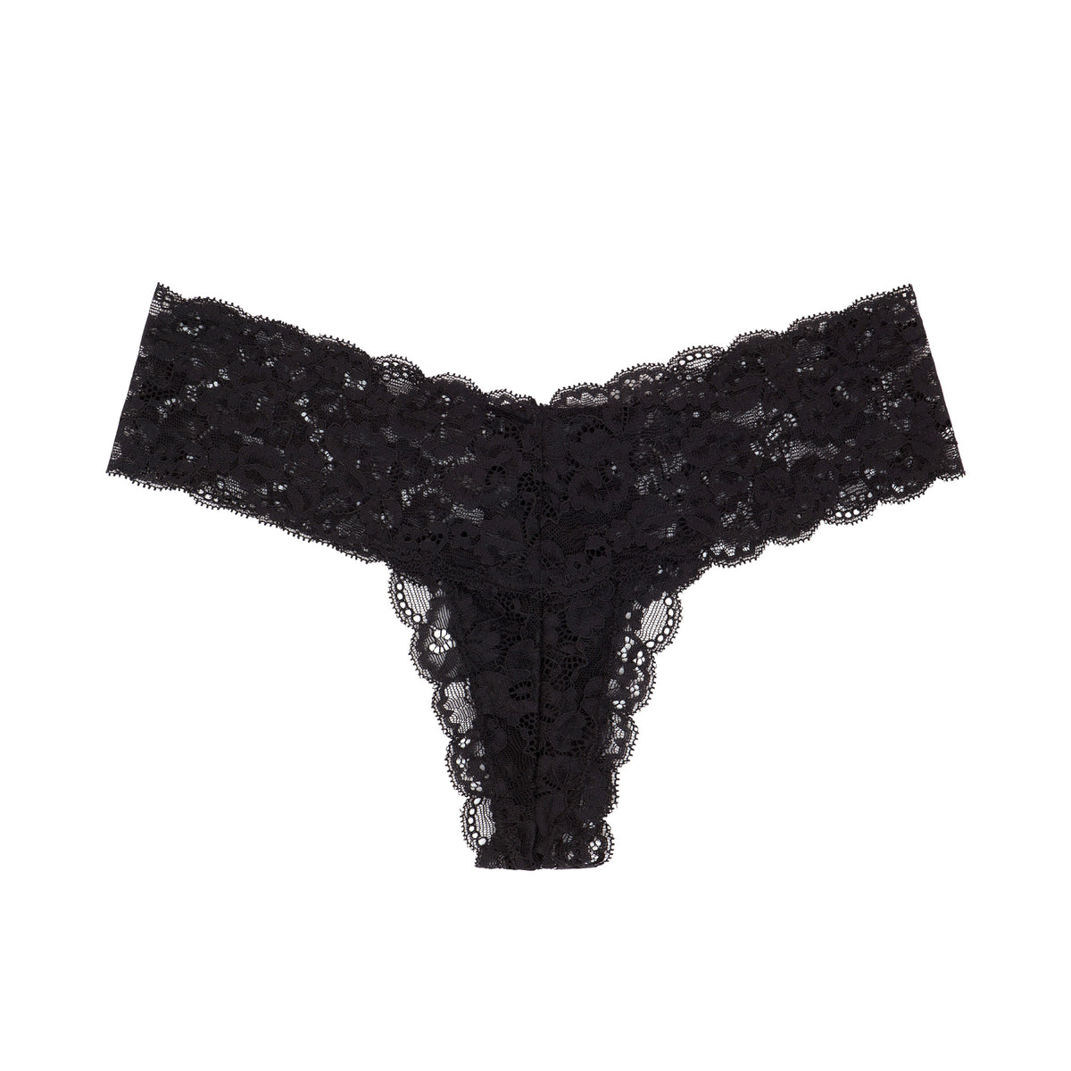 René Rofé Rene Rofe Lingerie Womens 12 Pack Low Waist See Through Sexy Cheeky Lace Thong