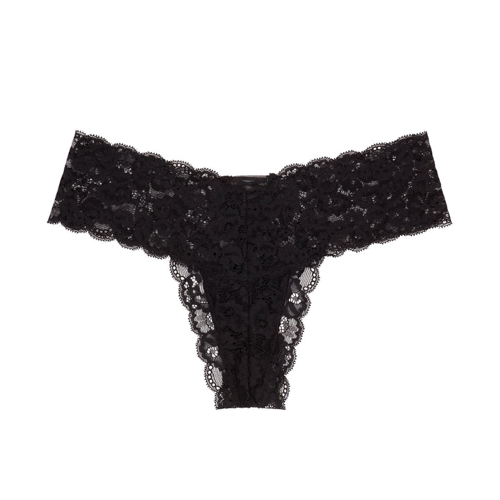 René Rofé Rene Rofe Lingerie Womens 12 Pack Low Waist See Through Sexy Cheeky Lace Thong