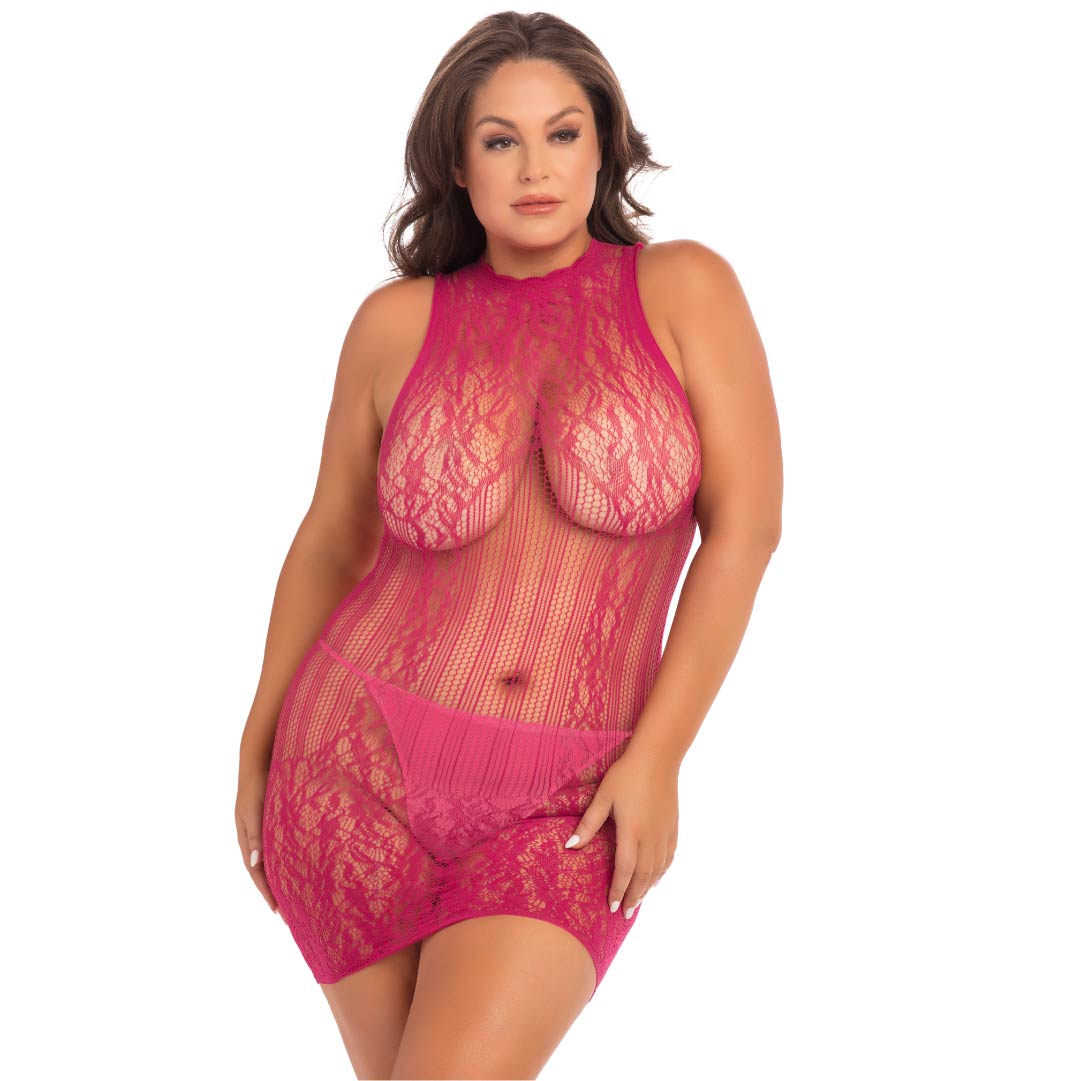 René Rofé Reckless Lace Mini Dress