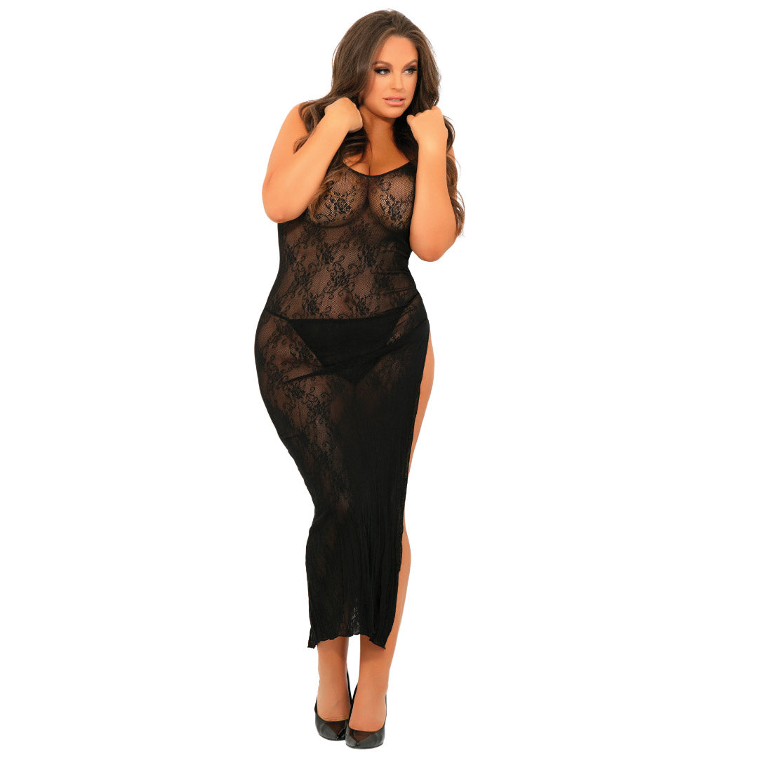 René Rofé Take The Heat Lace Gown