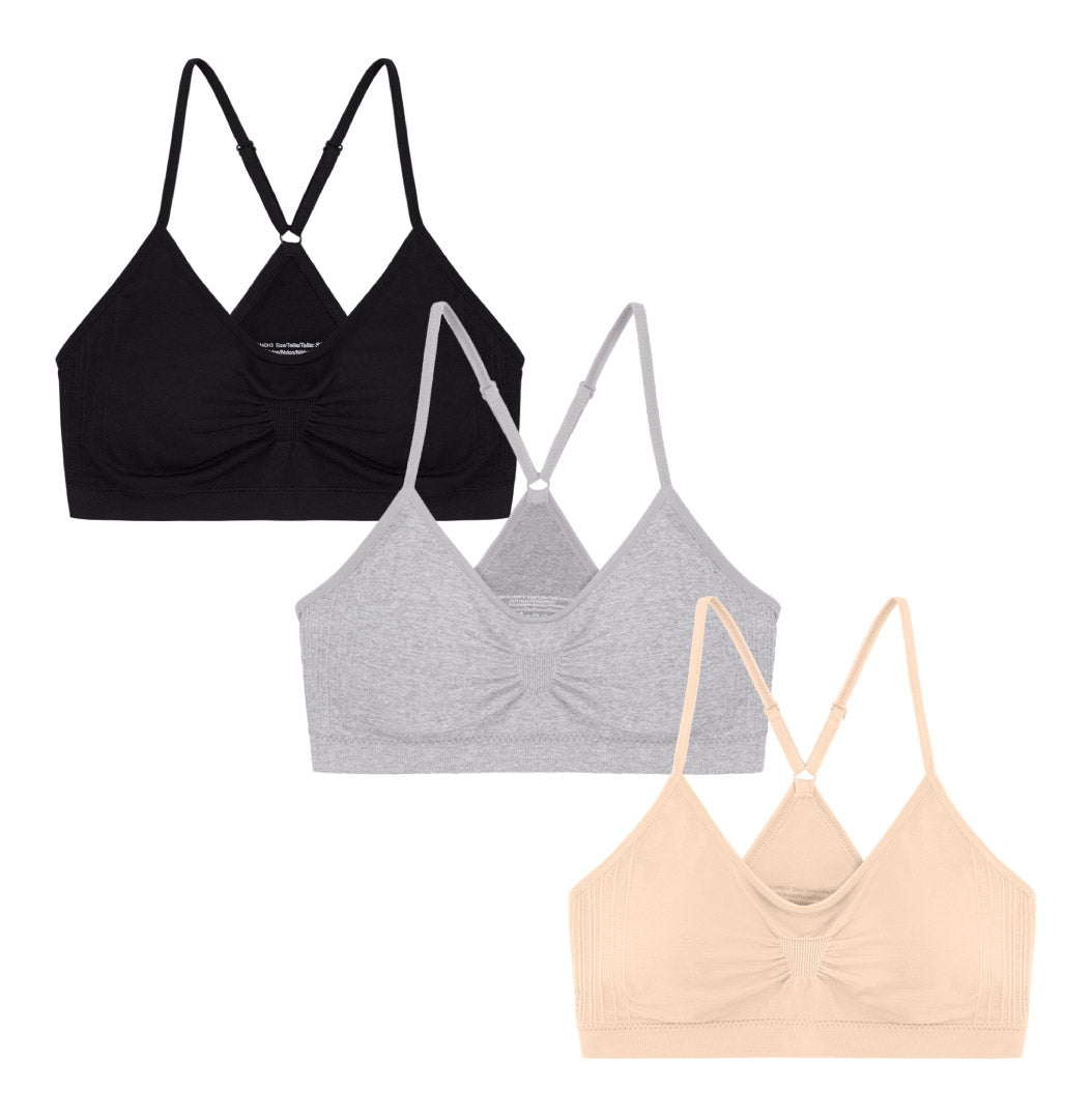 René Rofé Wireless Sports Bras With Removable Pads 3 Pack