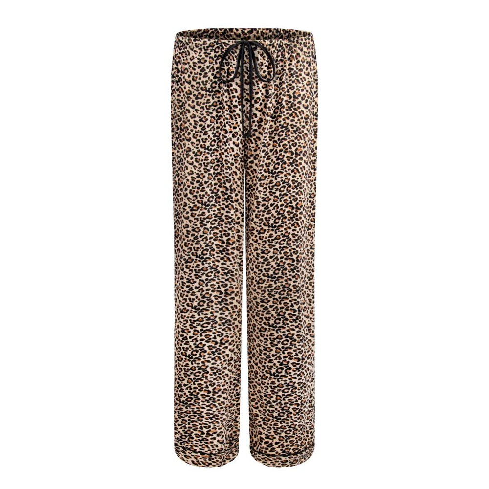 René Rofé 2 Pack Lounge Around Pajama Pants Leopard And Red Plaid