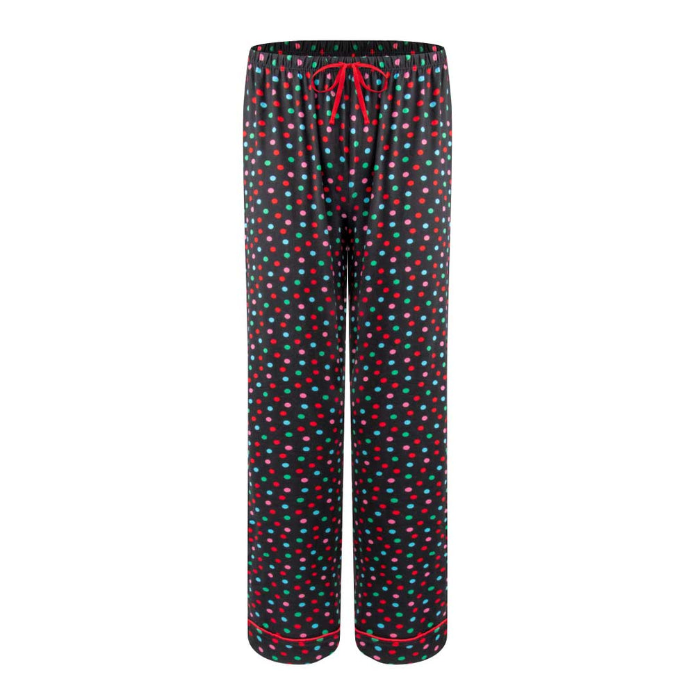 René Rofé 2 Pack Lounge Around Pajama Pants Polka Dots And Gray Snowman