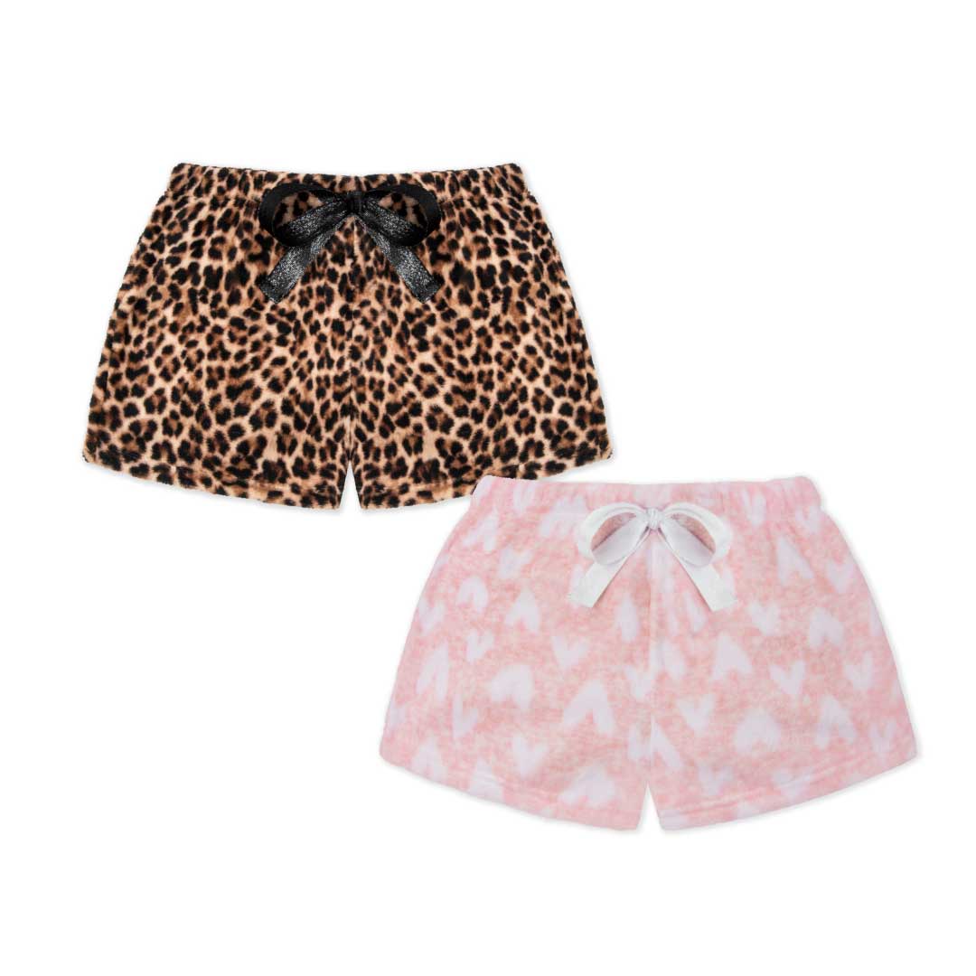 Leopard White Hearts