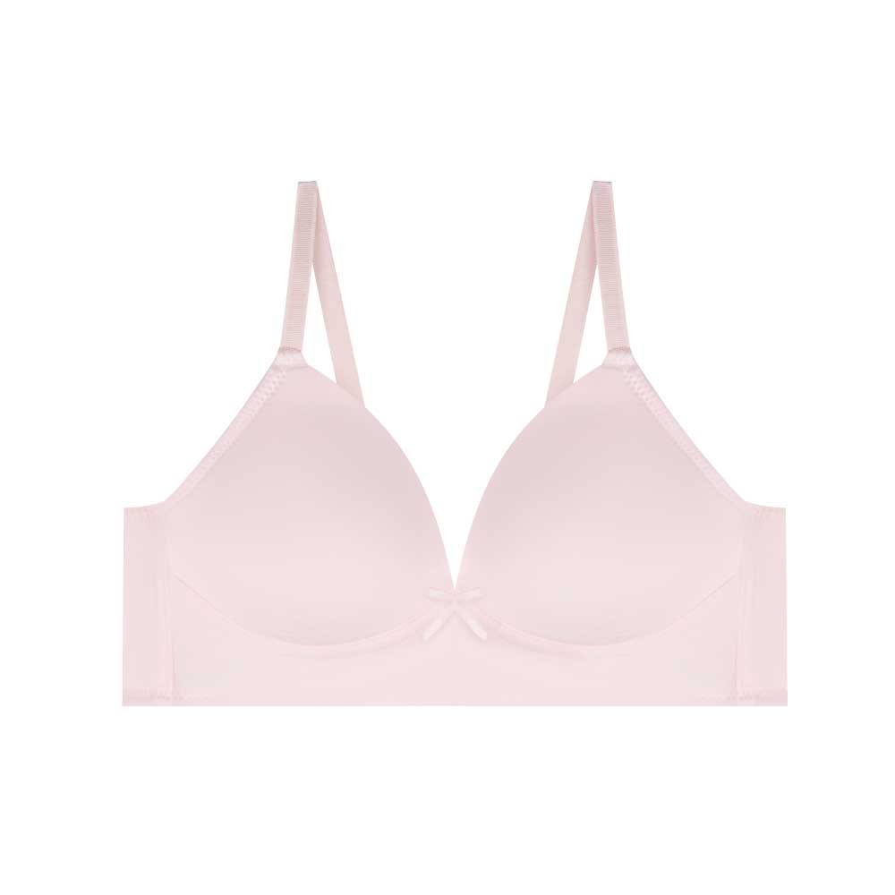 René Rofé 2 Pack Wireless Lightly Padded Bras With Bow White-Pink