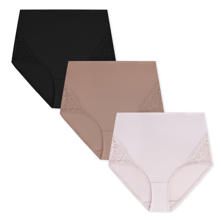 René Rofé 3 Pack Side Laced Shaping Briefs