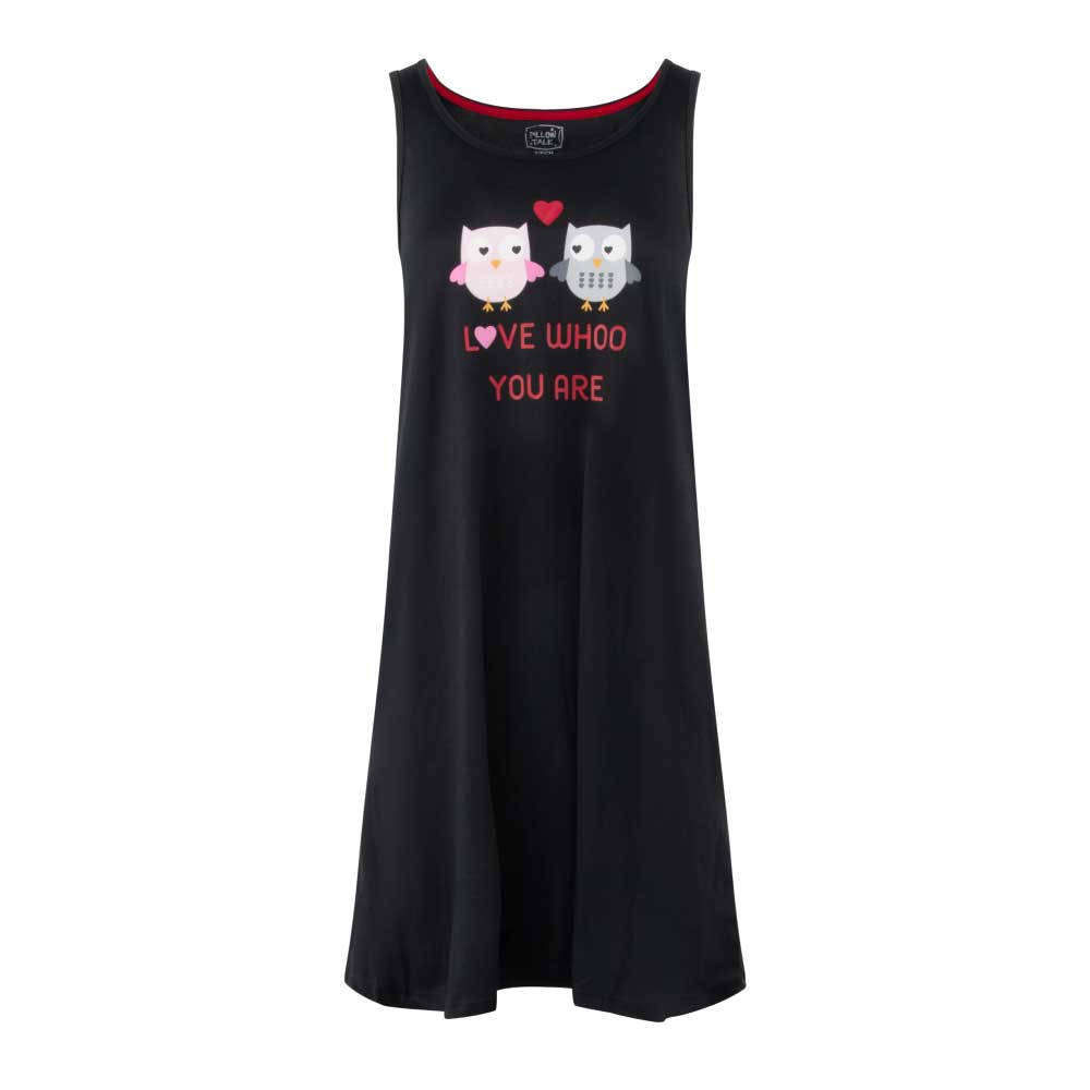 René Rofé Butter Soft Chemise Sleep Gown With Eye Mask