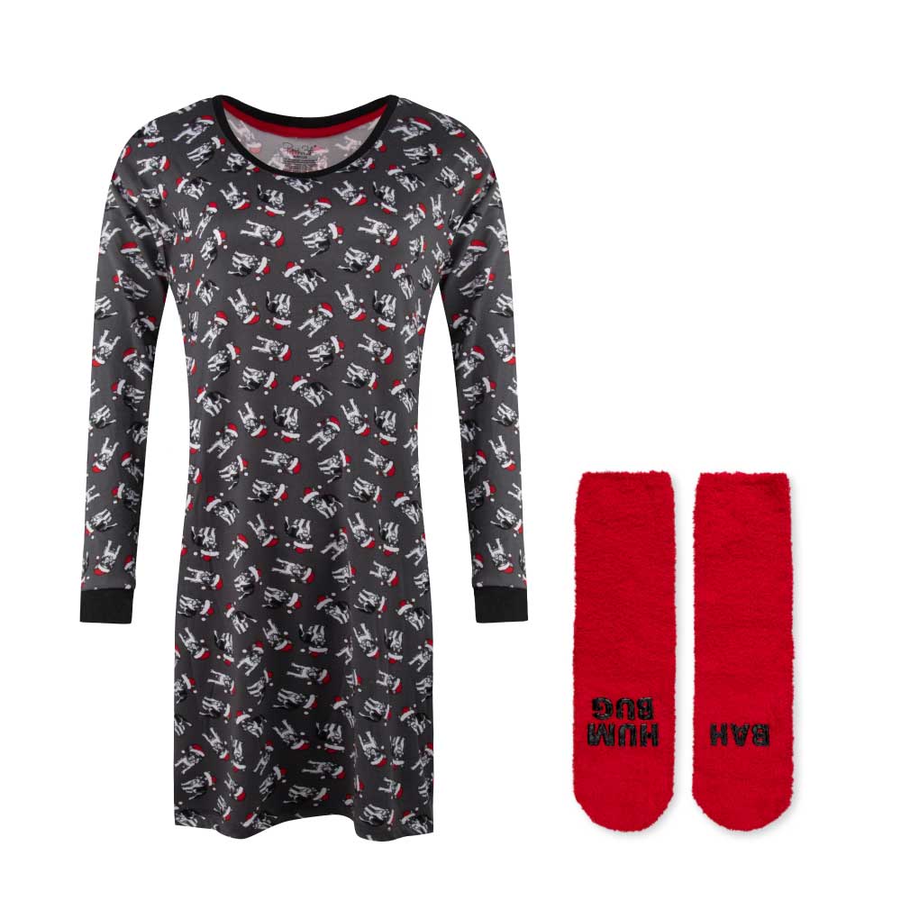 René Rofé Butter Soft Sleepshirt With Matching Socks