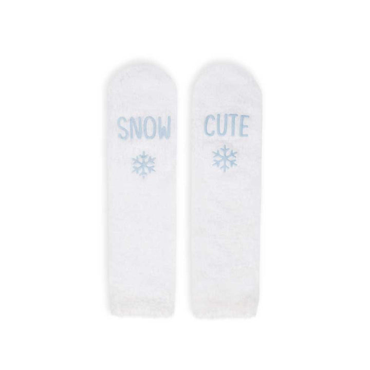 René Rofé Butter Soft Sleepshirt with Matching Socks Light Blue with Snowman