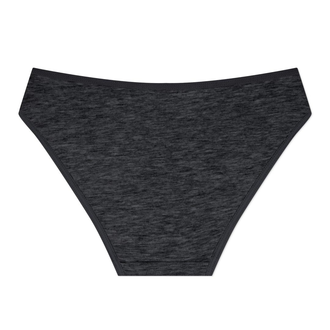 René Rofé Cotton Spandex Bikini in heathered dark gray