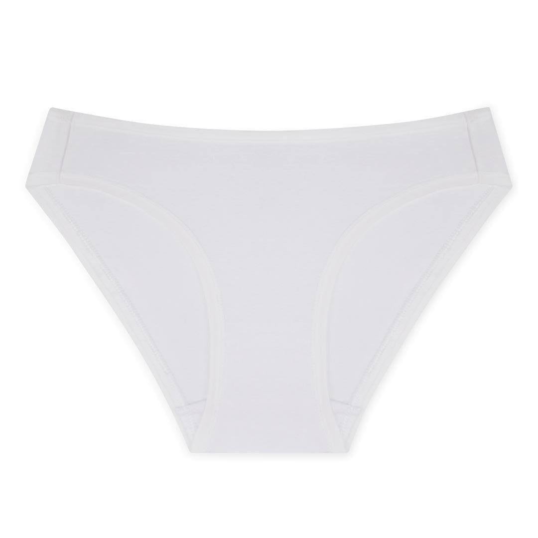 René Rofé Cotton Spandex Bikini In Ashen White