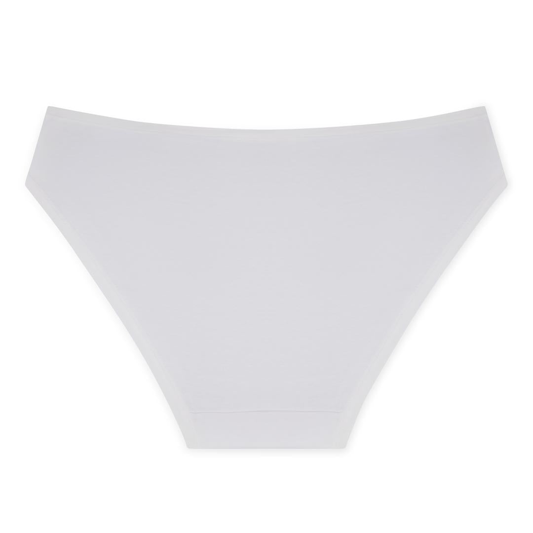 René Rofé Cotton Spandex Bikini In Ashen White