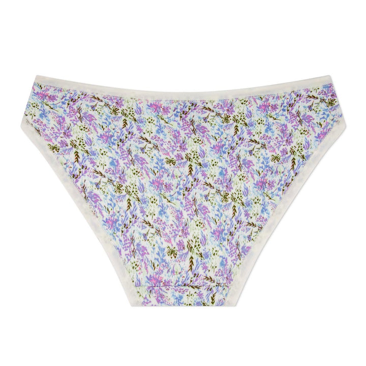 René Rofé Cotton Spandex Bikini In Lavender Blossom