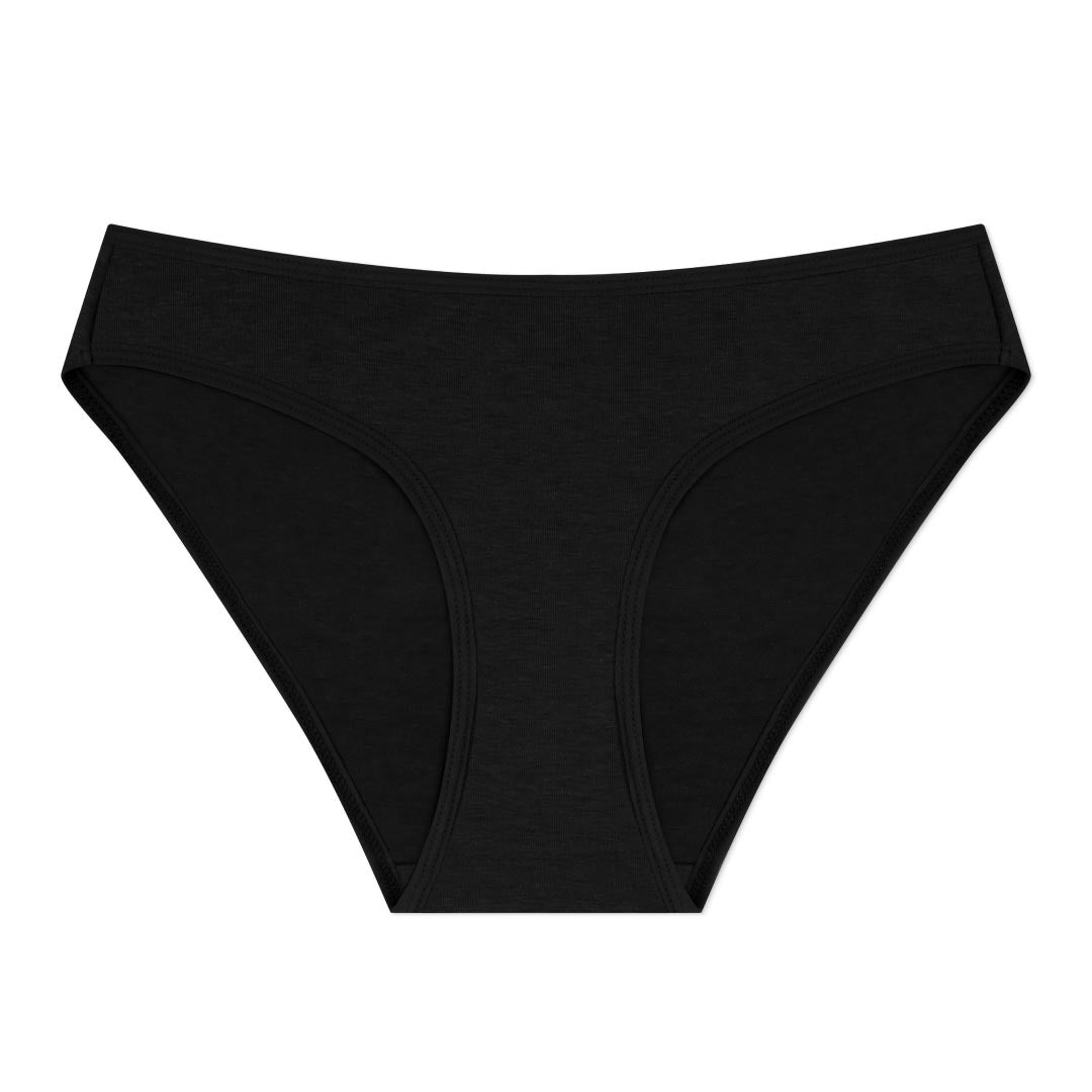René Rofé Cotton Spandex Bikini in black