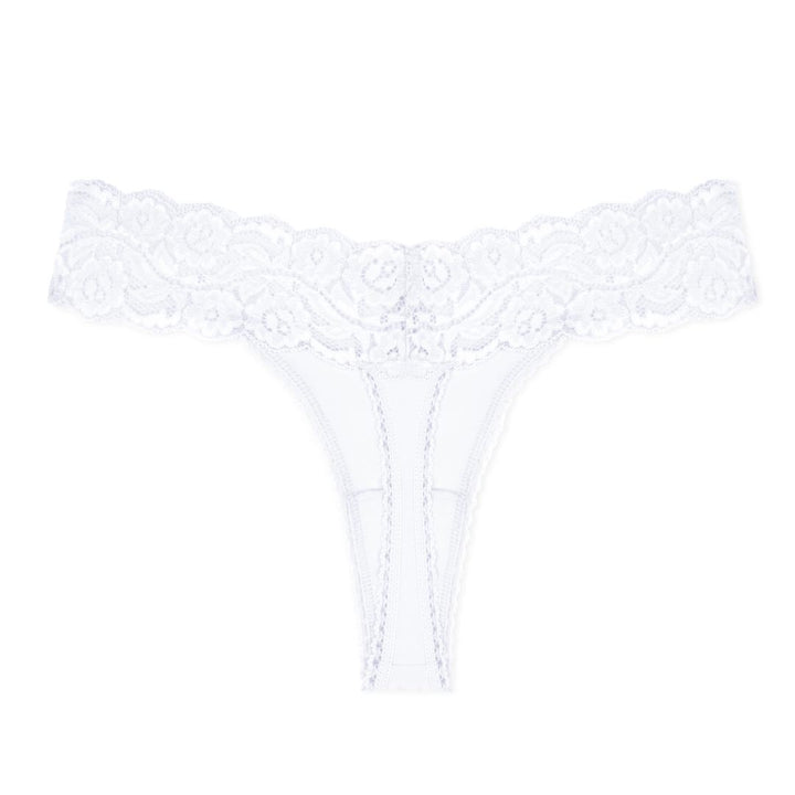 René Rofé Cotton Spandex Lace Thong