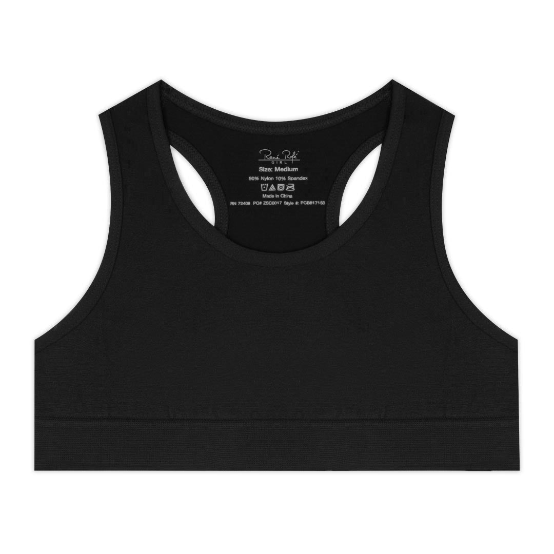 René Rofé Girls 2 Pack Seamless Racerback Bralette