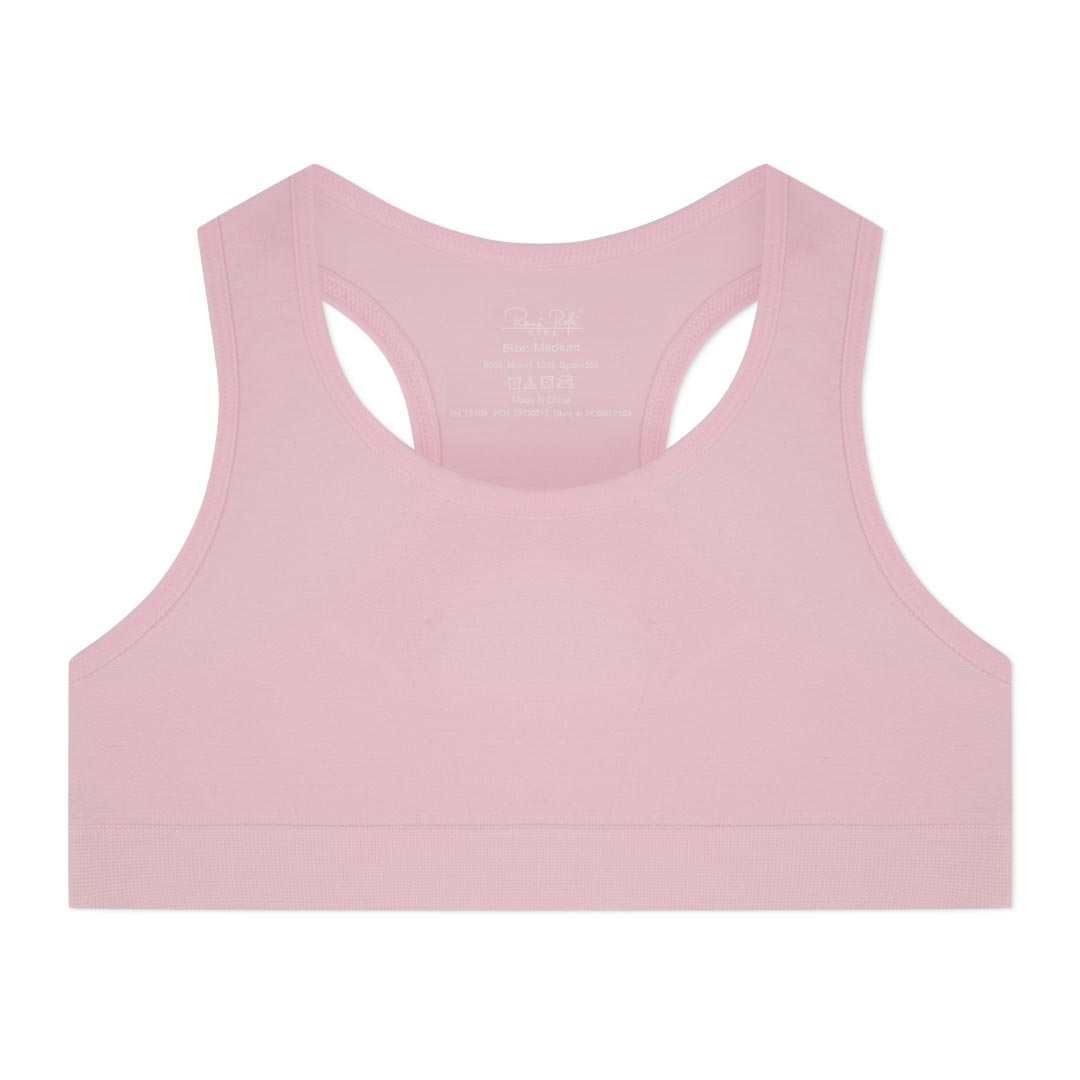 René Rofé Girls 2 Pack Seamless Racerback Bralette
