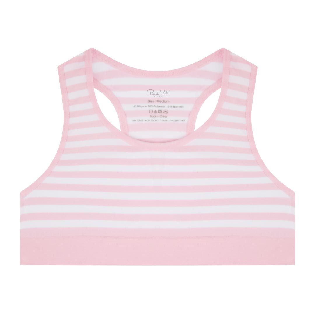 René Rofé Girls 2 Pack Seamless Racerback Bralette