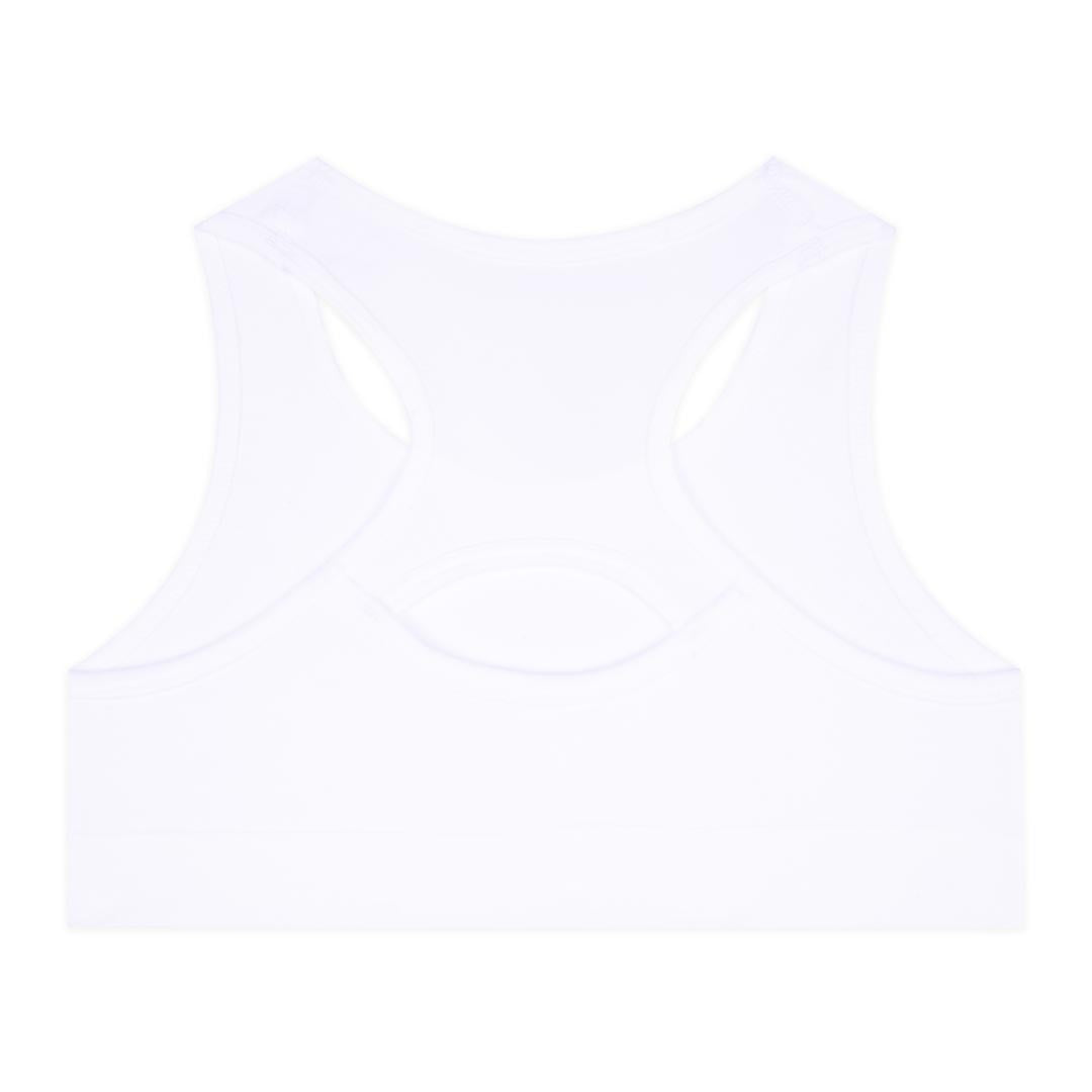 René Rofé Girls 2-Pack Seamless Racerback Bralette in White And Pink Striped