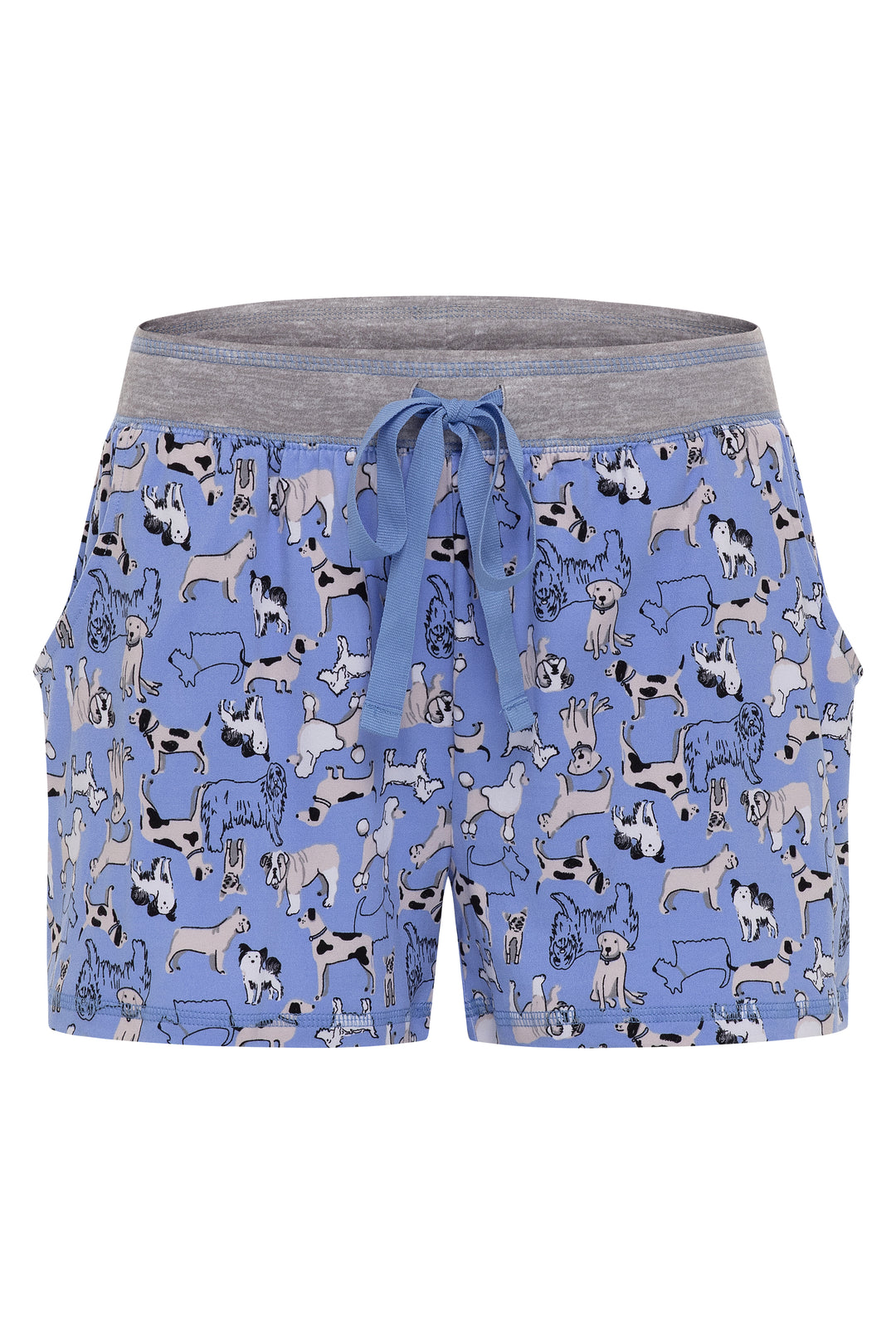 Animal patterned blue shorts as part of the René Rofé 2 Pack Lightweight Shirt Set in Blue Stars pattern