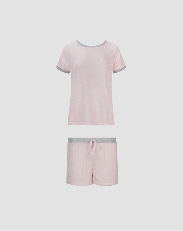 2 Pack Loungewear Hacci Shorts Set