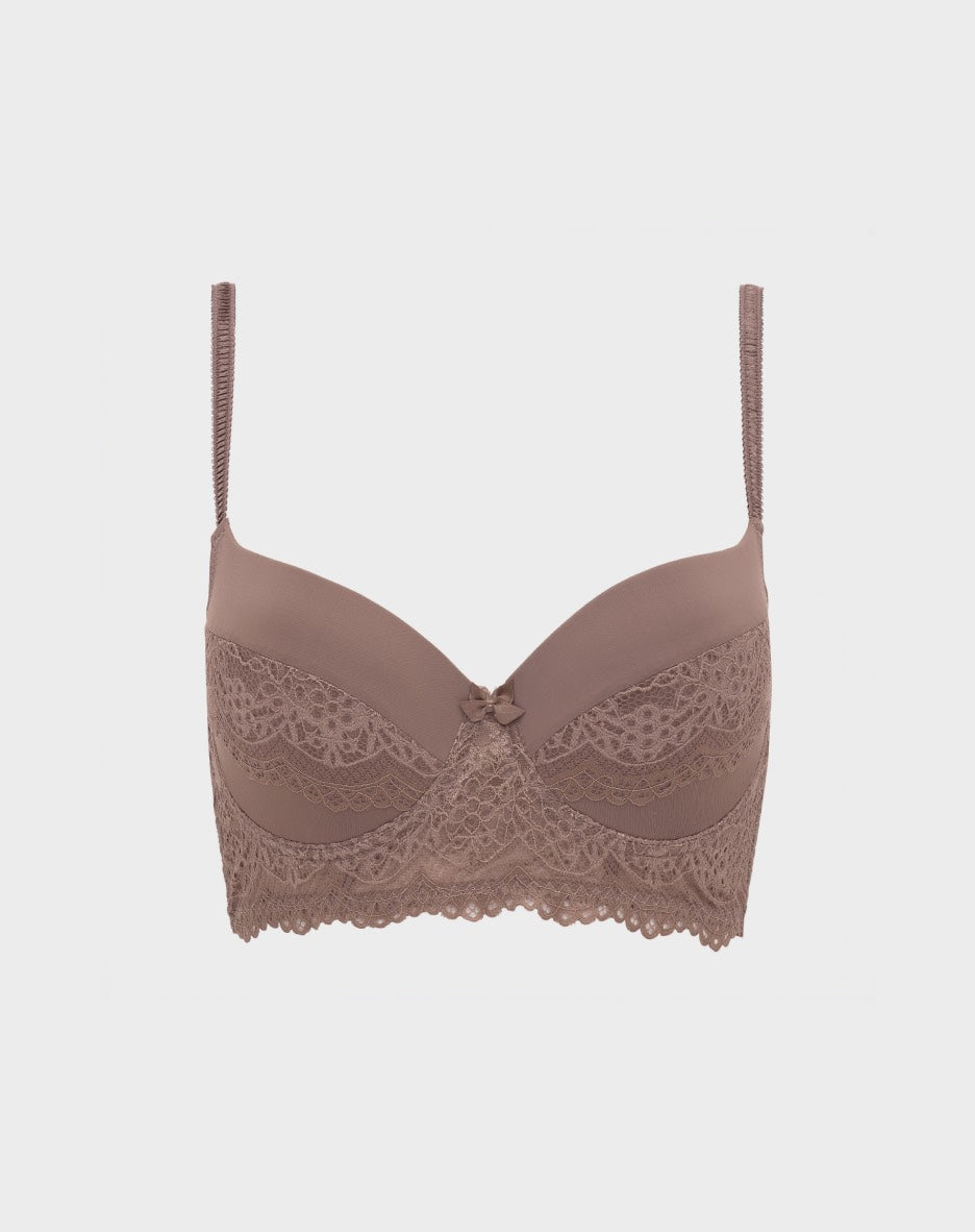 2 Pack Lace Longline Bra