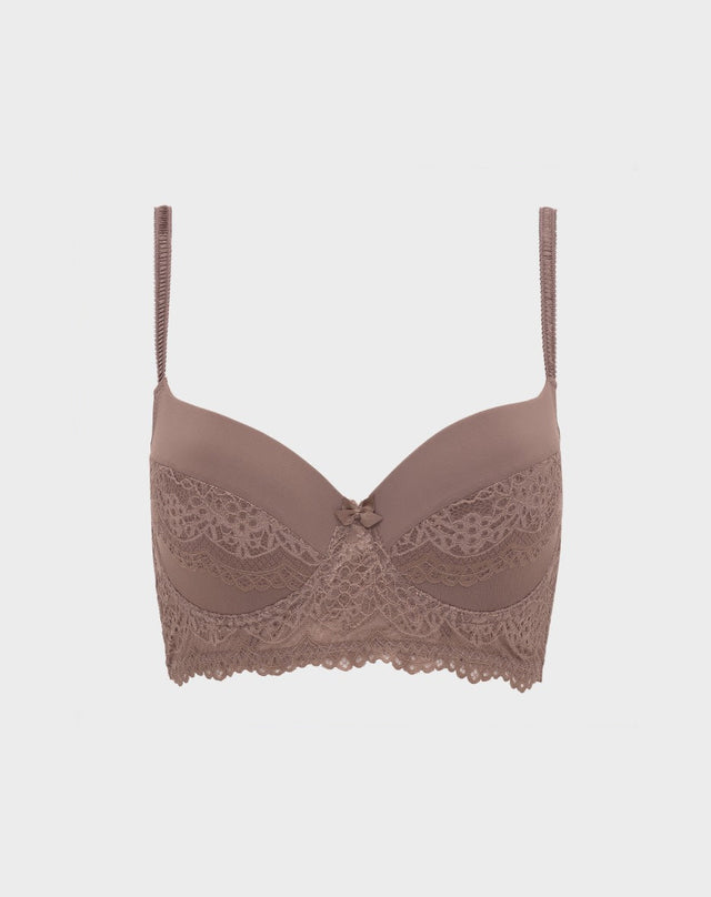2 Pack Lace Longline Bra