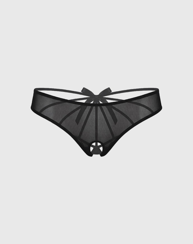 Cage Back Crotchless Boyleg