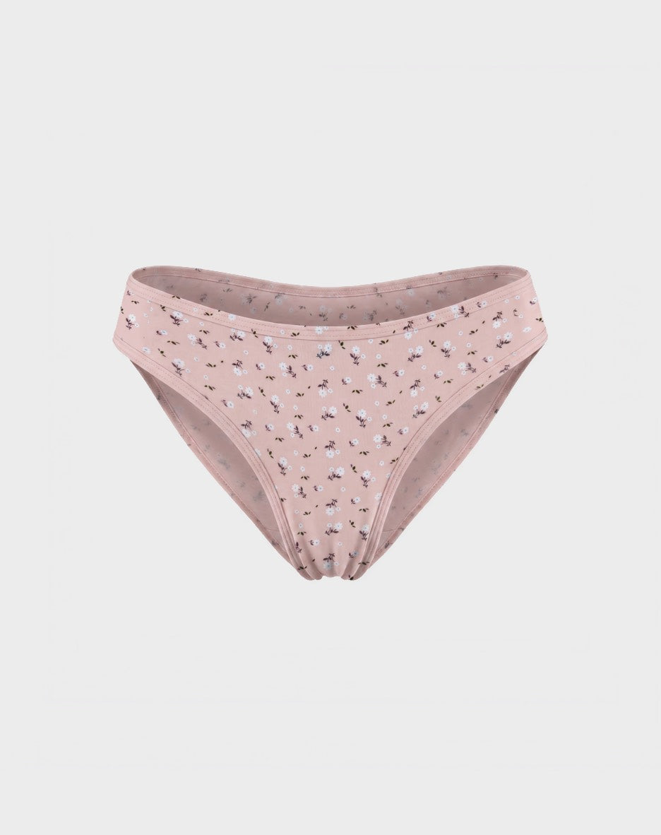 Cotton Spandex Bikini — Cotton Peach