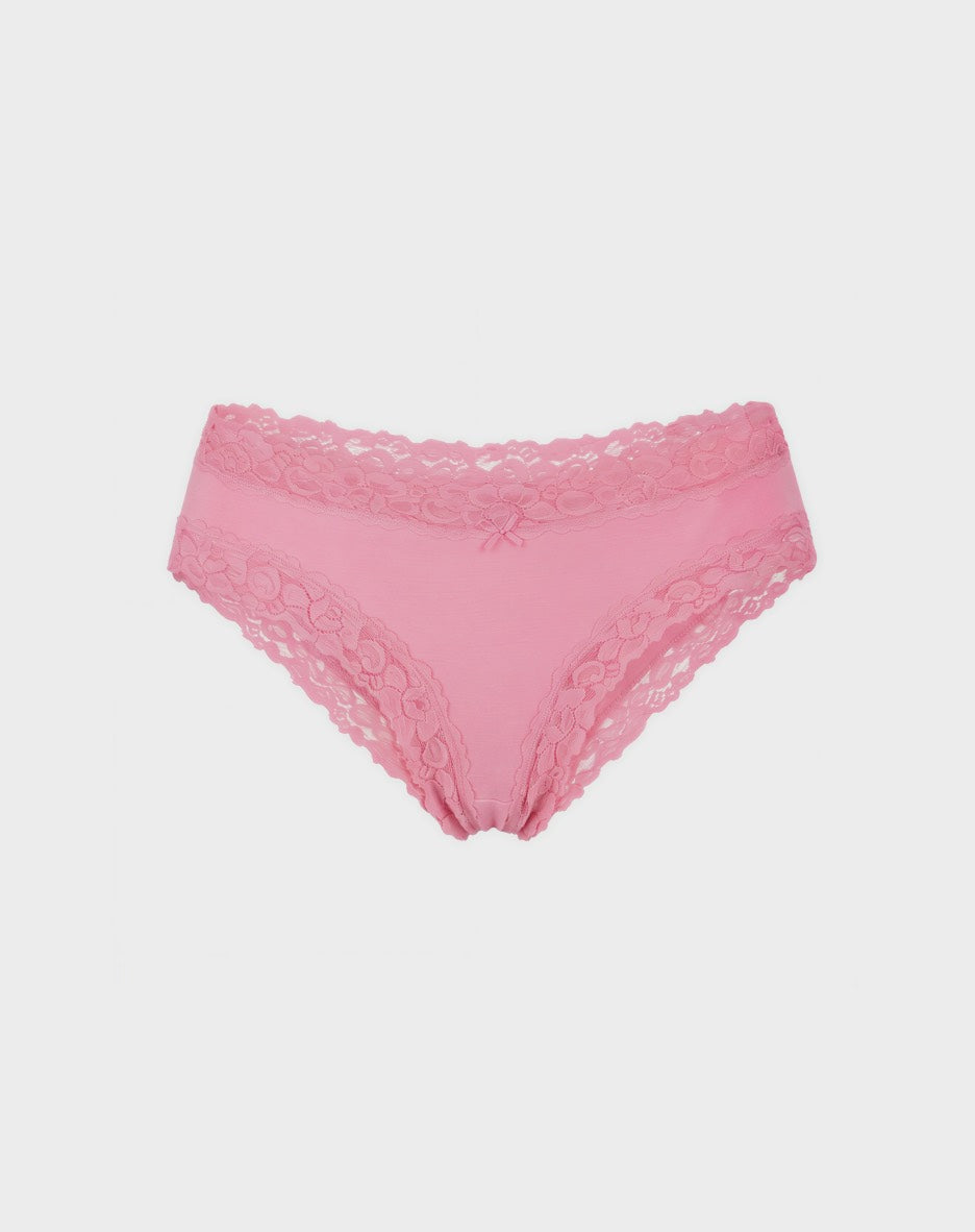 Cotton with Lace Hipster