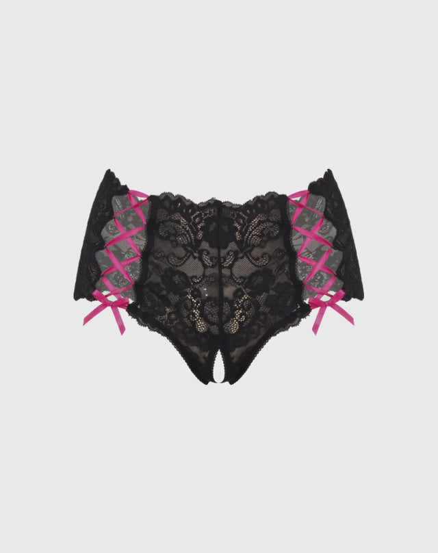 Escape Artist Lace Crotchless Hipster