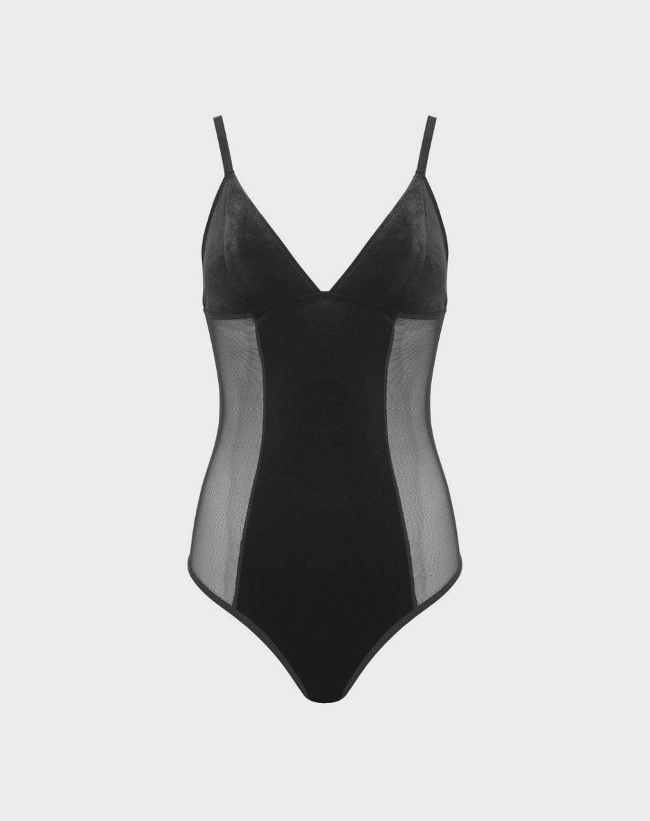 Velvet Unpadded Shapewear Bodysuit