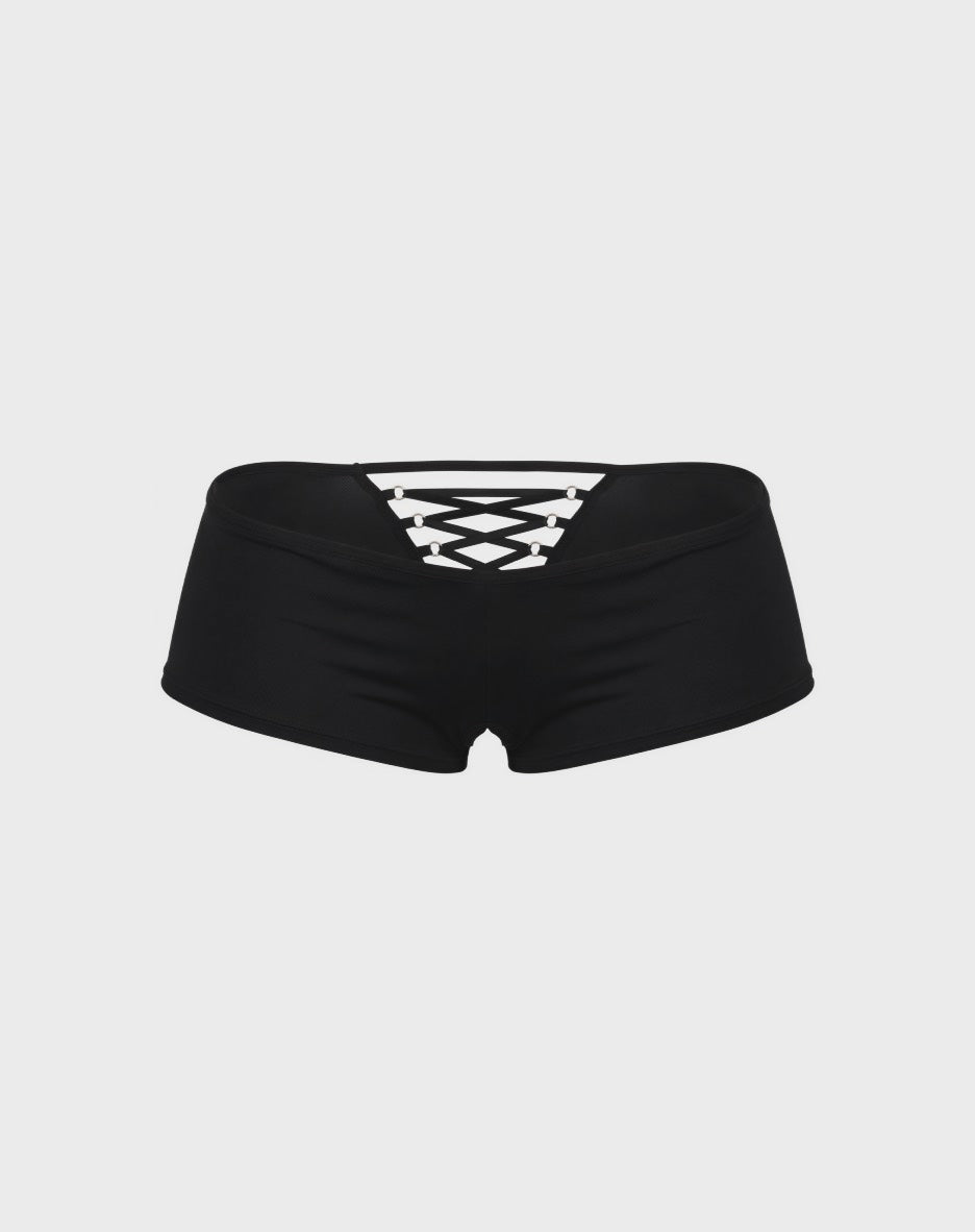 Lace Back Crotchless Panty